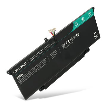 1x Batterij voor Dell Latitude 7410 2-in-1, 7310, 7000 2-in-1, 7410 14 Touchscreen 2 in 1, 7CXN6, 7CXN6, CQCQ, JHT2H Laptop - 6400mAh 7.7V 