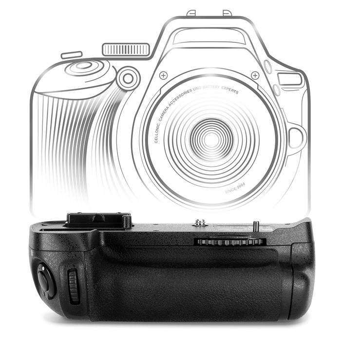 Nikon D600 battery grip MB-D14 accuhouder voor EN-EL15 - vertical grip portret modus en ontspanner