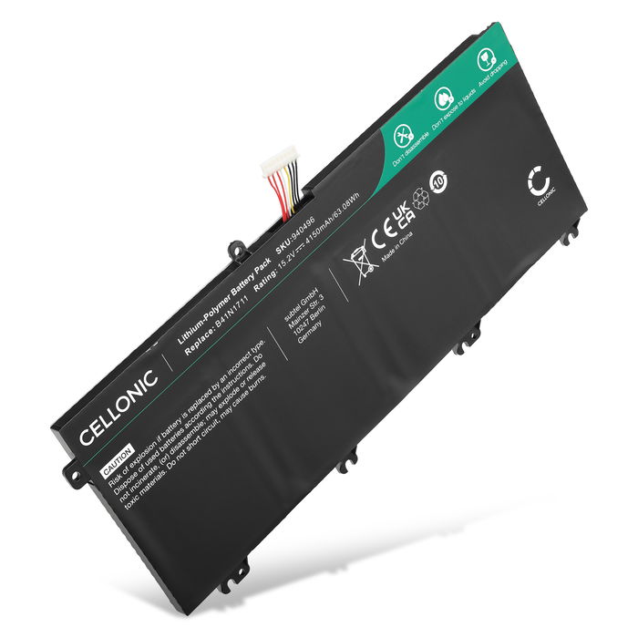 1x Batterij voor ASUS FX503VD, ROG Strix GL503VM, Strix GL703VM, Strix GL503VD, GL503VD, GL703VD, Strix GL503GE, FX503VD, TUF FX705, B41N1711, 0B200-03050000, 0B200-03050100 Laptop - 4150mAh 15.2V 