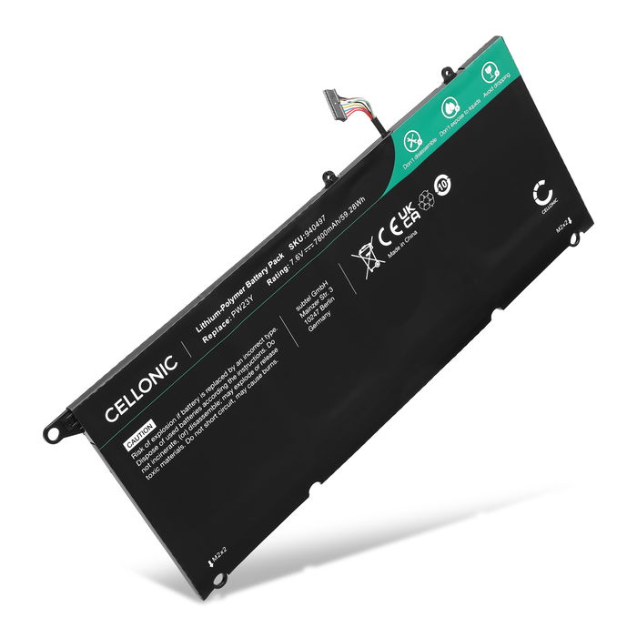 Dell XPS 13 9360 Batterij 7800mAh van Cellonic