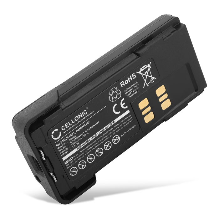 Motorola PMNN4491 Accu Batterij 2200mAh van CELLONIC
