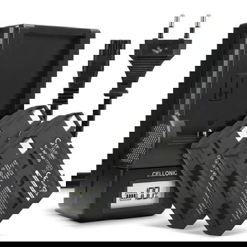 2x Batterij voor Pentax K20D / K10D / Pentax D-LI50 1600mAh + Oplader camera van CELLONIC