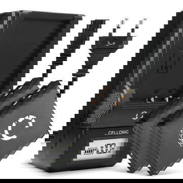 2x Batterij voor Kodak Easyshare M1033 M1093 IS M2008 V1073 V1233 V1253 V1273 PlaySport Zx3 PlayTouch Zi10 Zi8 700mAh + Oplader camera van CELLONIC