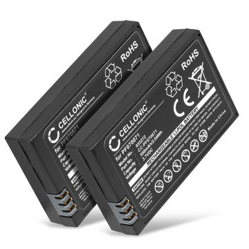 2x Batterij voor Parrot Race, Night, Hydrofoil, Mini Drone PF070071 MCSAS00319 MCSAS00314 (550mAh, 3.7V) van CELLONIC