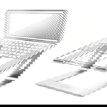 CELLONIC Universele computerstandaard van 26 cm - Ergonomische en lichte aluminium laptopstandaard met verkoelend effect - geschikt voor alle soorten laptops en notebooks
