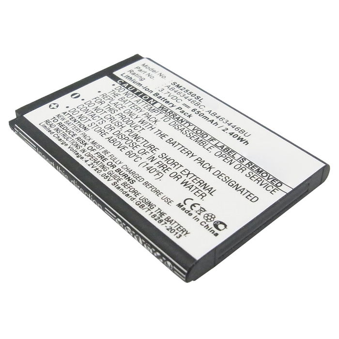 Batterij voor Samsung AB463446BU Ersatzakku 650mAh, Batterie Handyakku
