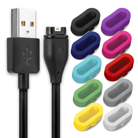 subtel-datakabel, Smartwatch Connector naar USB A, 1m Garmin Venu 4, 3S, 3; Fenix 8, 7; Vivoactive 5, 6