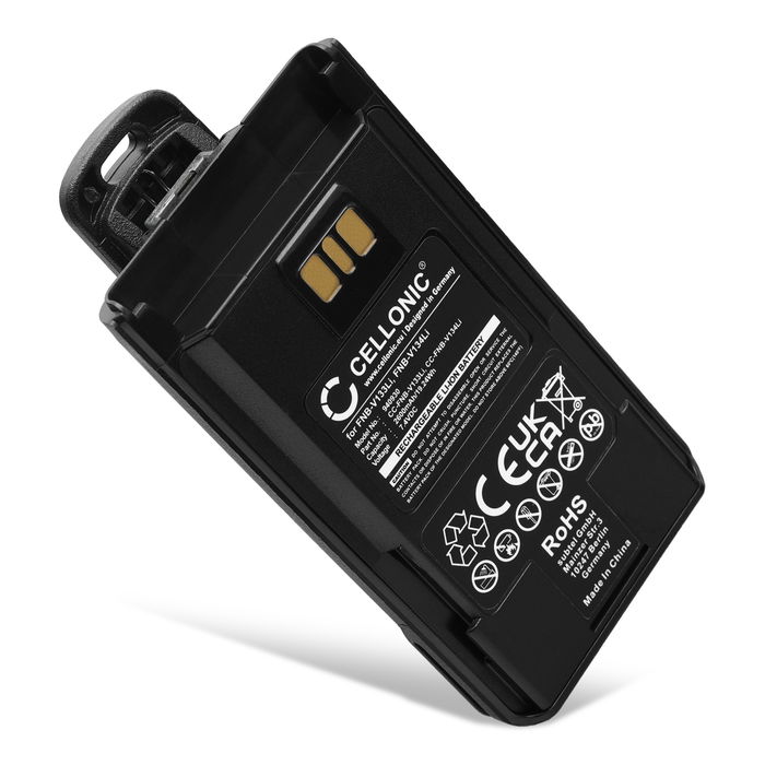 Batterij voor Motorola EVX-531, EVX-534, EVX-539, VX-261, VX-264, VX-451 Vertex EVX-261, EVX-530, EVX-531, EVX-534 2600mAh Lithium Ion van CELLONIC