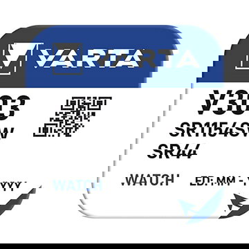 Varta V303 (SR44) Knoopcelbatterij voor Horloges en Meer – x1