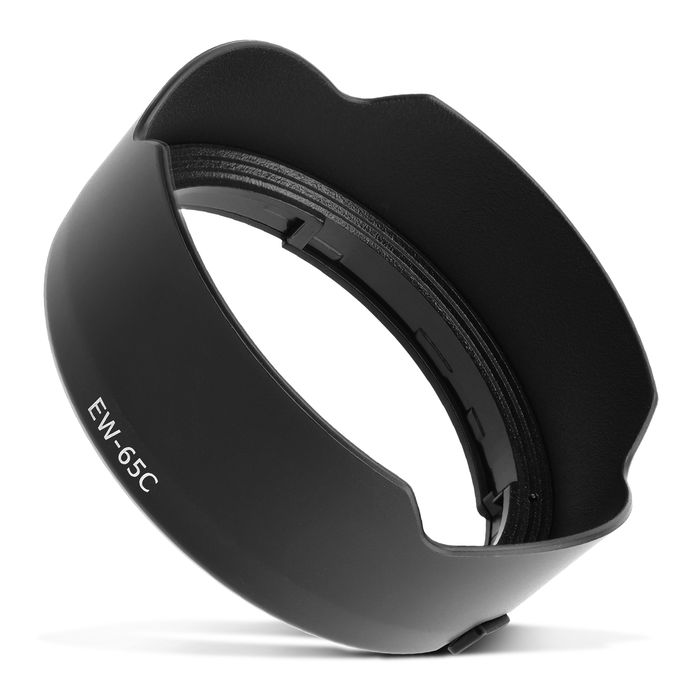 EW-65C Camera Zonnekap voor Canon RF 16MM F2.8 STM – Plastic bajonet Tulp / Petal Zonnekap van CELLONIC