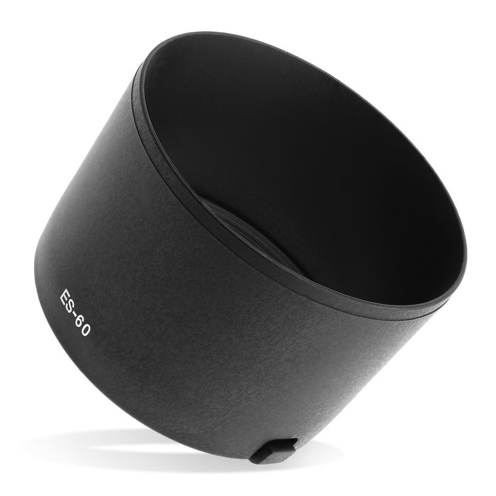 ES-60 Camera Zonnekap voor Canon EF-M 32mm f/1.4 STM – Plastic bajonet Rond Zonnekap van CELLONIC
