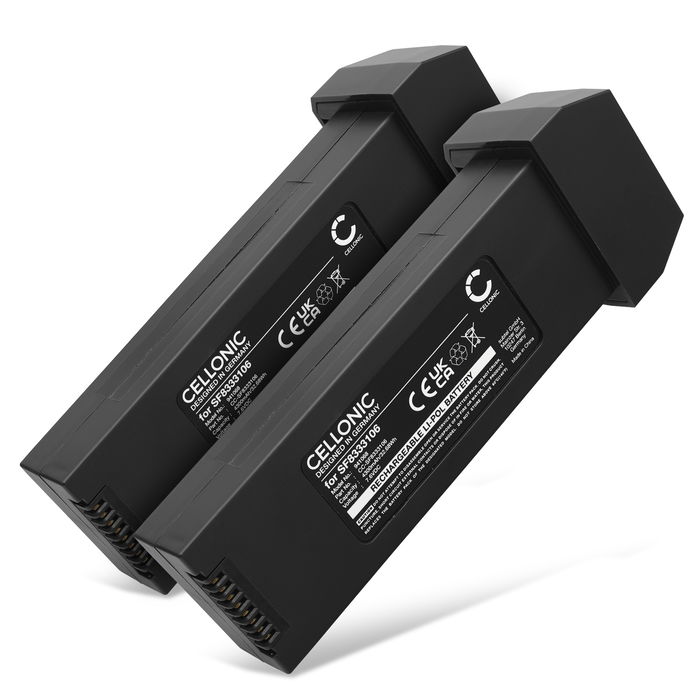 2x Batterij compatibel met Holy Stone HS720 / HS720E - SF8333106 4300mAh vervangende accu reservebatterij extra energie