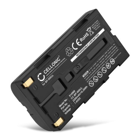 Batterij voor AVIO R300SR, NEC Thermo Gear G30, R300SR BP-900UL, T2UR18650F-5928 Accu (2200mAh, 7.4V) van CELLONIC