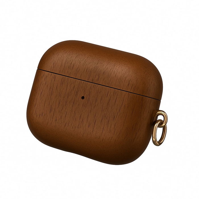 subtel AirPods Pro 1 Hoesje – Elegante beschermhoes voor het oplaadcase in houtlook