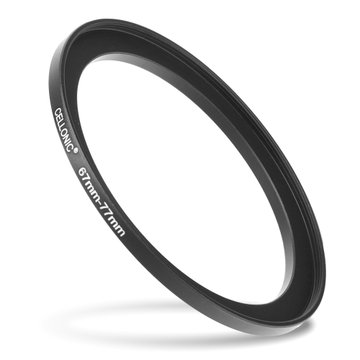CELLONIC® 67mm to 77mm Step Up Ring – Lens Filter & Hood Stepping Up Adapter Ring Mount Adapter for Canon, Nikon, Sony, Fuji, Olympus Camera Lenses