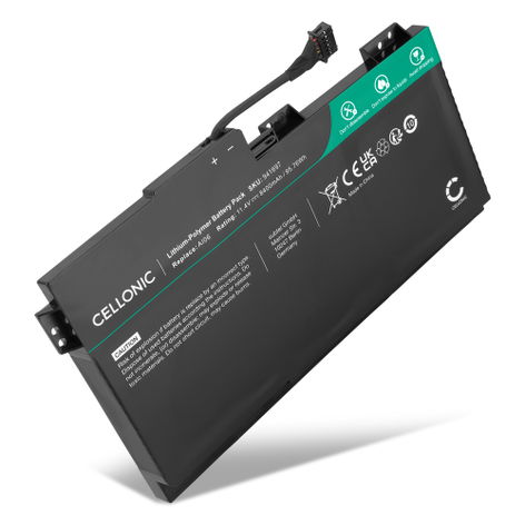 Battery for HP ZBook 17 Mobile Workstation, Gen 3 AI06XL (8400mAh, 11.4V) from CELLONIC