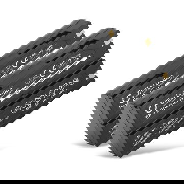 2x vervangende batterij voor HP Photosmart C912 / Pentax EI-2000, EI-D-LI1 / Trimble R4, R6, R7, R8 - EI-D-LI1 2600mAh vervangende accu alarmsysteem, camera, thermostaat