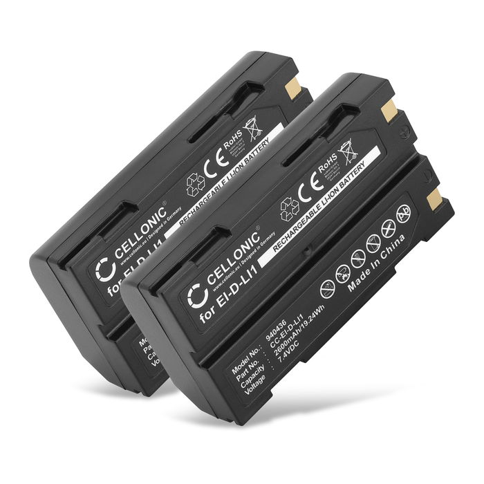 2x Trimble MT1000 Accu Batterij 2600mAh van CELLONIC