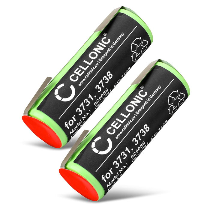 2x Braun Oral-B 3731 Accu Batterij 2500mAh van CELLONIC