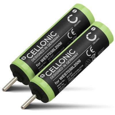 2x Batterij compatibel met Panasonic ES-RT30 ES-RT40 ES-SA40 ES2207P ES3042 - WES7038L2506 2000mAh vervangende accu reservebatterij extra energie