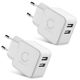 2x USB-oplader 17W 2 USB Poorten