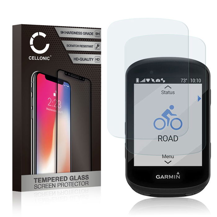 2x Garmin Edge 540 Solar Schermbeschermer 9H getemperd glas 2.5D van Cellonic
