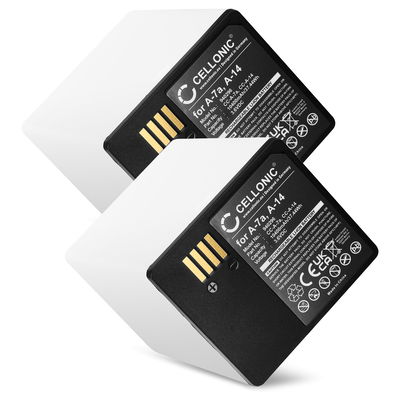 2x Batterij voor Arlo Go 2, Pro 3 Floodlight, Pro 4 XL, Ultra 2 XL 10400mAh van CELLONIC