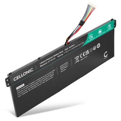 Batterij voor Acer Aspire 5 A517, Swift 3 SF314, 1 SF114, Chromebook 314, 315, Spin 713, Travelmate B1, AP18C8K, Laptop - 4200mAh 11.55V 