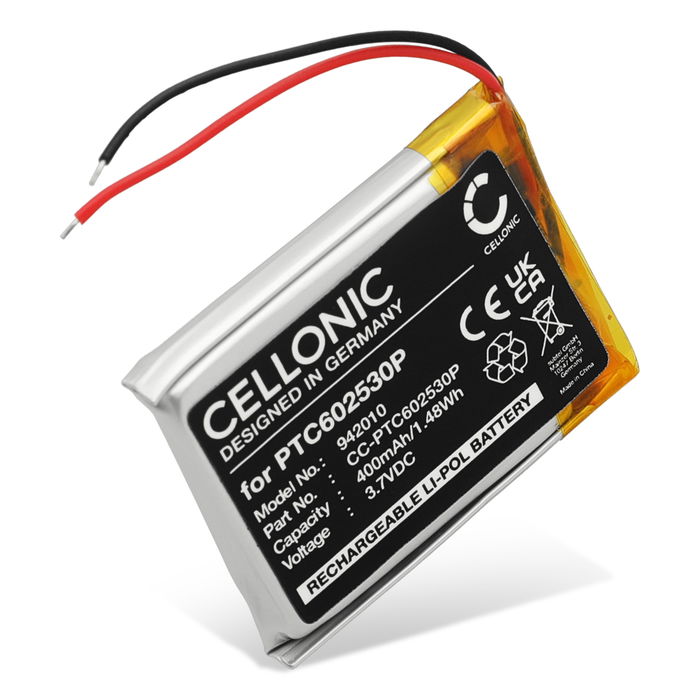 Batterij voor Suunto X10 - PTC602530P (400mAh) vervangende accu