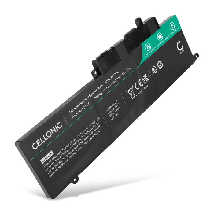 Batterij voor Dell Inspiron 15 5548, 15 5547, 13 7359, 13 7352, 7000, 7348, 11 (3148), 11 3147, 7568, 7347, GK5KY, 4K8YH Laptop - 3800mAh 11.4V 