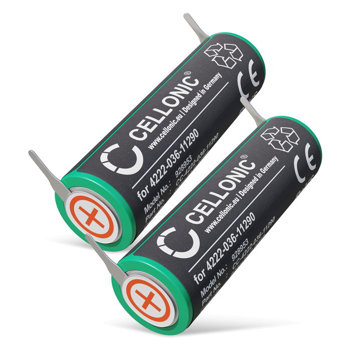 2x Batterij voor Philips Sonicare DiamondClean HX9339, HX9340, HX9350, HX9352, HX9360, HX9370, HX9390 - (800mAh) vervangende accu