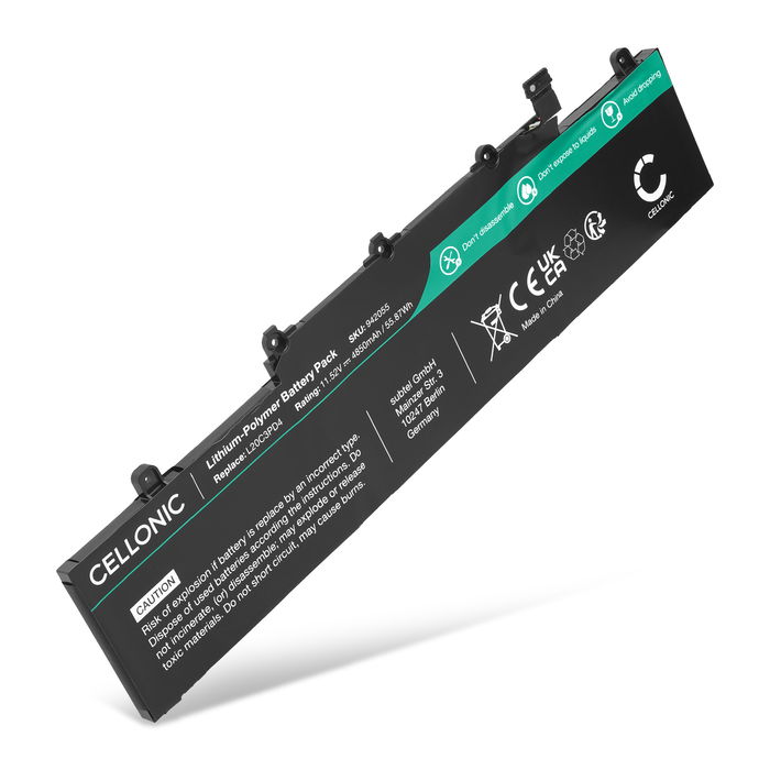 Lenovo Thinkpad E15 Gen 3 Batterij 4850mAh van Cellonic