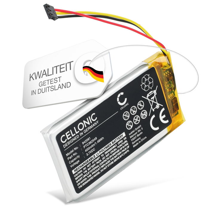 vervangende batterij voor Arlo Video Doorbell Wire-Free VMA2400-10000S - PTC362549 400mAh vervangende accu alarmsysteem, camera, thermostaat