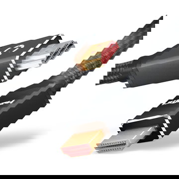 HDMI Kabel 2.1 Ultra High Speed 4K/8K @60hz, 4K @120hz, 48Gbps eARC QFT QMS DSC male to male 24k verguld - 1,5m lange HDMI 2.1 kabel voor Soundbar, HD TV, PS4, PS5, Xbox, Switch