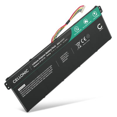 Batterij voor Acer Spin 5 SP513, SF514, SP513, Spin 3 SP314, TravelMate Spin P4, Swift 3 SF316-51, Swift 5 Pro SF514, ConceptD 3 Pro, Ezel, AP18C7M Laptop - 3200mAh 15.4V 