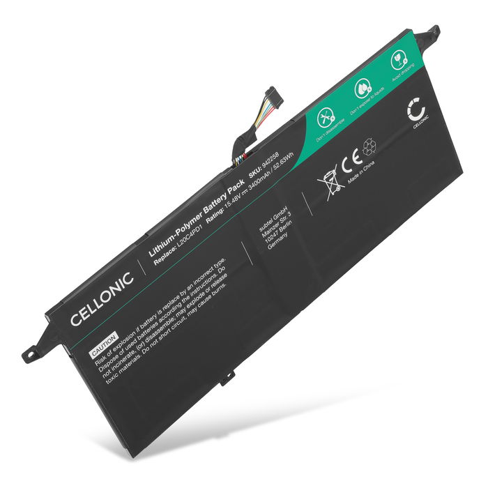 Batterij voor Lenovo ThinkBook 13x ITG ThinkBook Plus G2 ITG Laptop - 3400mAh 15.48V 