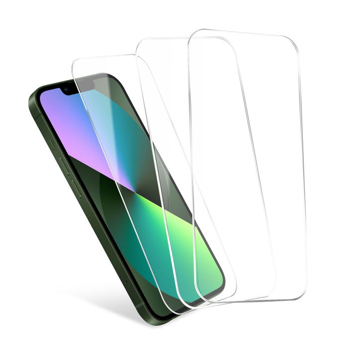 3x CELLONIC iPhone 13 mini Screenprotector – Volledig zelfklevende schermbeschermer 2.5D 5,4 inch met ultradun beschermfolie 9H gehard beschermglas