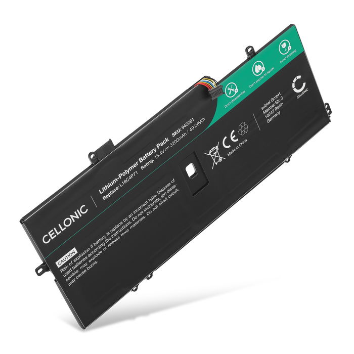 Batterij voor Lenovo ThinkPad X1 Carbon Gen 7, ThinkPad X1 Carbon Gen 8, ThinkPad X1 Yoga Gen 5 Laptop - 3200mAh 15.4V 