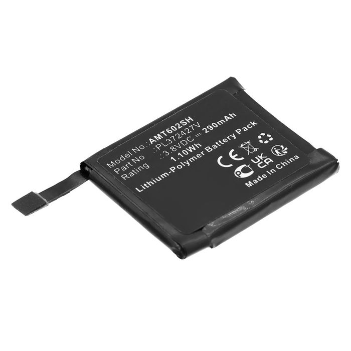 Batterij voor Amazfit Pace, A1612, A1602 - PL372427V (290mAh ) vervangende accu