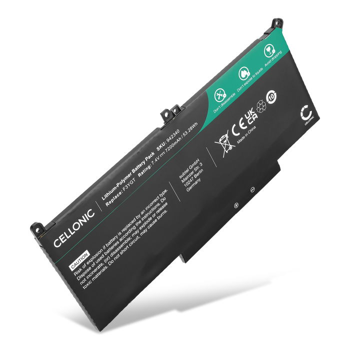 Dell Latitude 7290 Accu Batterij 7200mAh van Cellonic