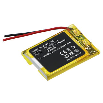 Batterij voor Garmin Forerunner 245, Forerunner 245 Music - 361-00086-11 (170mAh ) vervangende accu