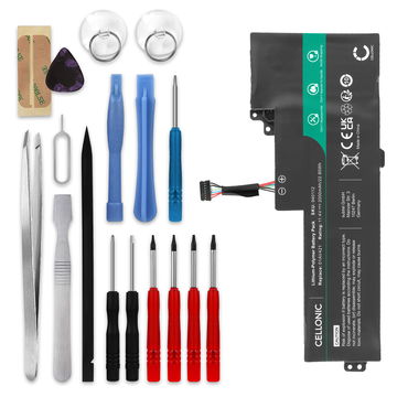 Batterij voor Lenovo ThinkPad T480, T470, T470s, T470p, A485, A258, 25, A475, 01AV421 Laptop - 2000mAh 11.4V + Schroevendraaier-set