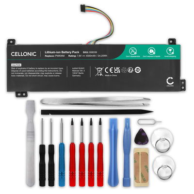 Batterij voor Lenovo V130-15IGM, 15IKB, V330-14IKB, 15IKB, 15ISK V530-14IKB, 15IKB Laptop - 4500mAh 7.6V + Schroevendraaier-set