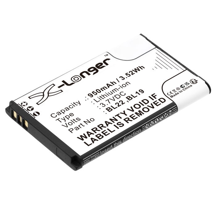 Accu voor Retevis RT622, RT22, RT619, RT15, RT22S, RT19 (Retevis BL22) 950mAh  van CELLONIC