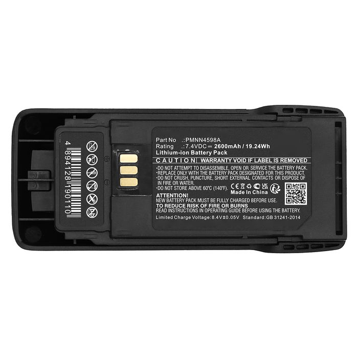 Accu voor Motorola R2 (Motorola PMNN4598A, PMNN4600A) 2600mAh  van CELLONIC