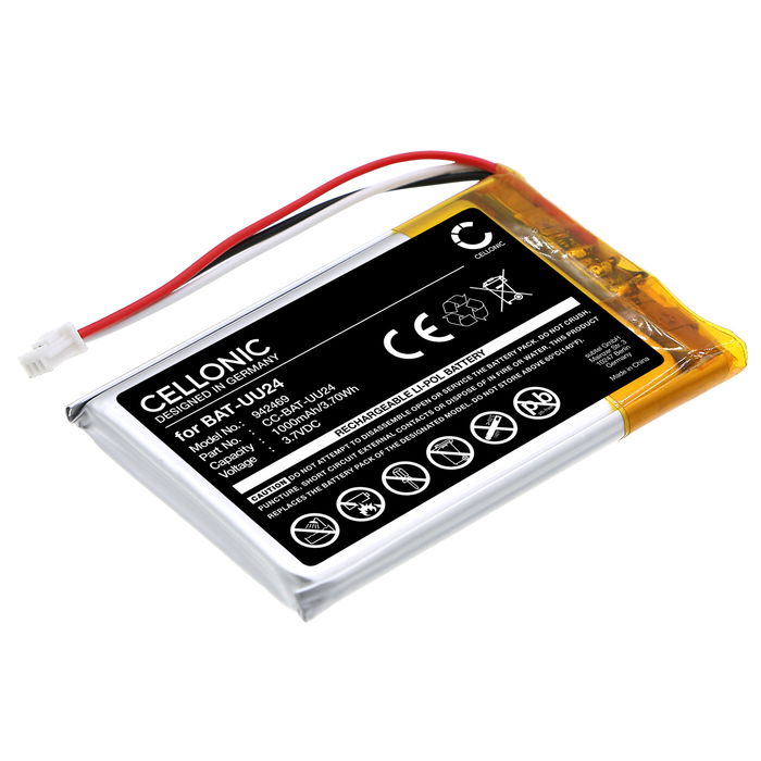 Batterij voor GHB UU24 - Bat-UU24 (1000mAh) vervangende accu