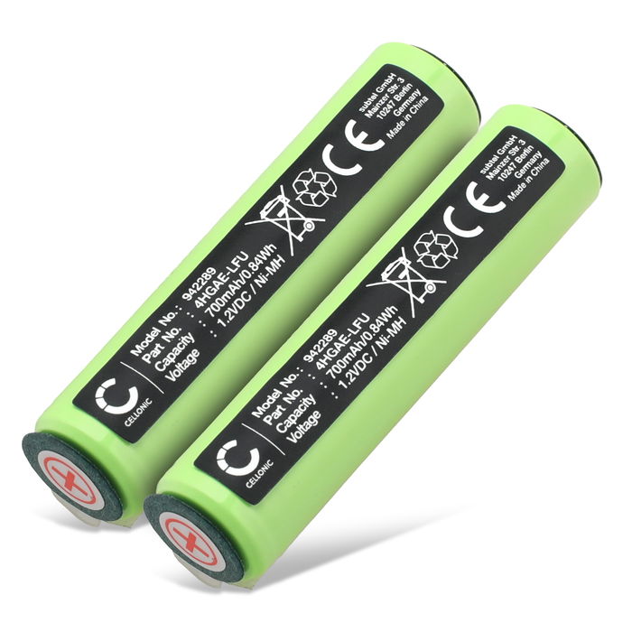 2x Braun Series 1 - 190 Batterij 700mAh van Cellonic