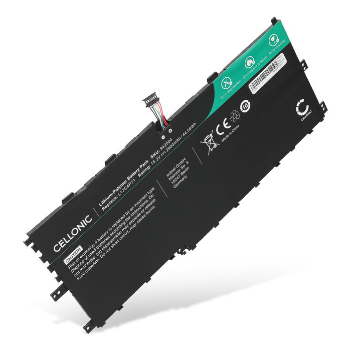 Batterij voor Lenovo ThinkPad X1 Yoga Gen 3, X1 Yoga 2018, 01AV475, L17C4P71, L17M4P71, L17M4P73 Laptop - 2900mAh 15.2V 