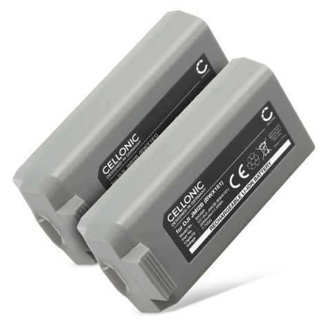 2x Battery for DJI Mini 2; Mavic Mini 2 BWX161-2250-7.7 (2250mAh, 7.7V) from CELLONIC