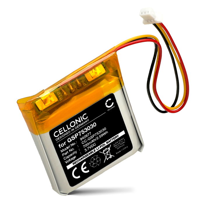 Accu voor JBL Tune 750 GSP753030 (700mAh, 3.7V) van CELLONIC
